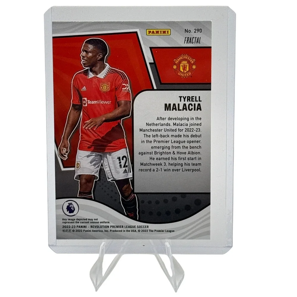 Panini Revolution Tyrell Malacia Fractal Rookie Card Manchester United 290 22-23